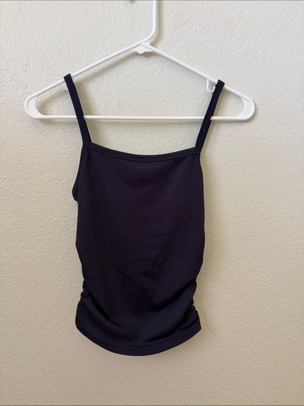 Women's Black Ribbed Tank Top - Classic Slim Fit